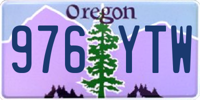 OR license plate 976YTW