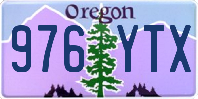 OR license plate 976YTX