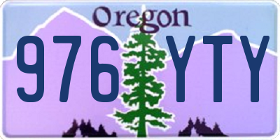 OR license plate 976YTY