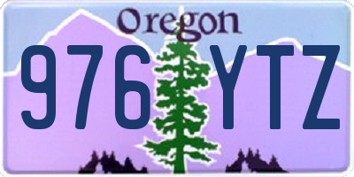 OR license plate 976YTZ