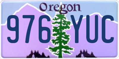 OR license plate 976YUC