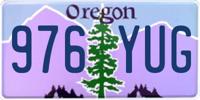 OR license plate 976YUG