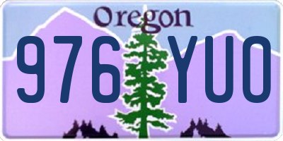 OR license plate 976YUO