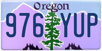 OR license plate 976YUP