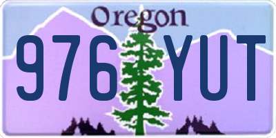 OR license plate 976YUT