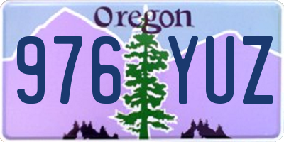 OR license plate 976YUZ