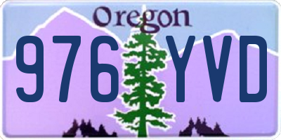 OR license plate 976YVD