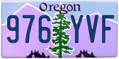 OR license plate 976YVF