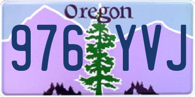 OR license plate 976YVJ