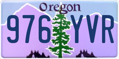 OR license plate 976YVR
