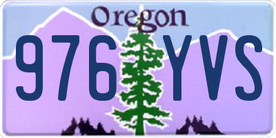 OR license plate 976YVS