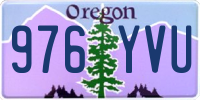 OR license plate 976YVU