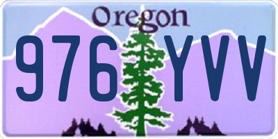 OR license plate 976YVV