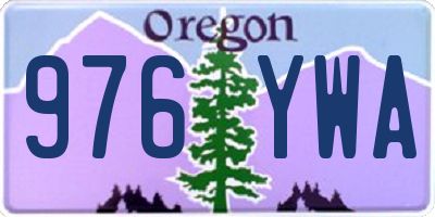 OR license plate 976YWA