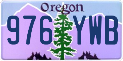 OR license plate 976YWB