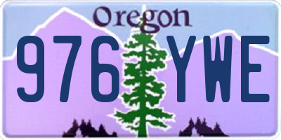 OR license plate 976YWE