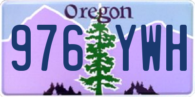 OR license plate 976YWH