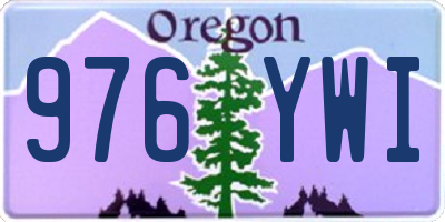 OR license plate 976YWI