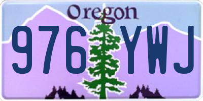 OR license plate 976YWJ