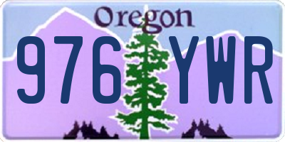 OR license plate 976YWR