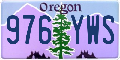 OR license plate 976YWS