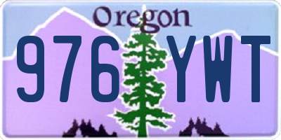 OR license plate 976YWT