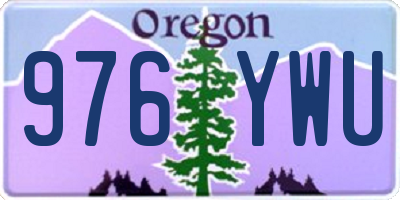 OR license plate 976YWU