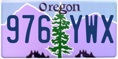 OR license plate 976YWX