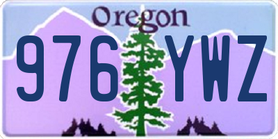 OR license plate 976YWZ