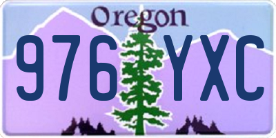 OR license plate 976YXC