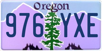 OR license plate 976YXE