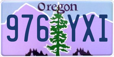 OR license plate 976YXI