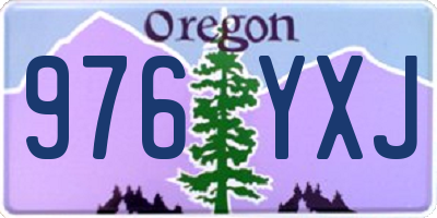 OR license plate 976YXJ