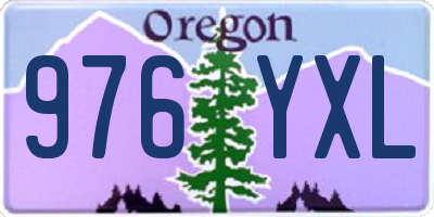 OR license plate 976YXL