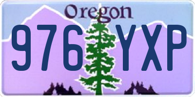 OR license plate 976YXP