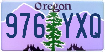 OR license plate 976YXQ
