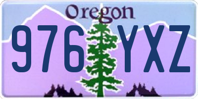 OR license plate 976YXZ