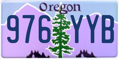 OR license plate 976YYB