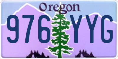 OR license plate 976YYG