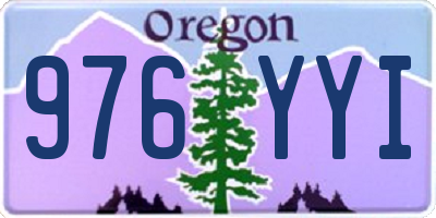 OR license plate 976YYI