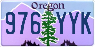 OR license plate 976YYK