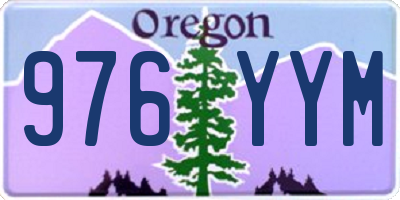 OR license plate 976YYM