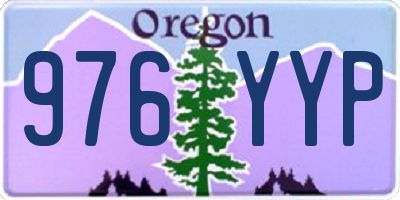 OR license plate 976YYP