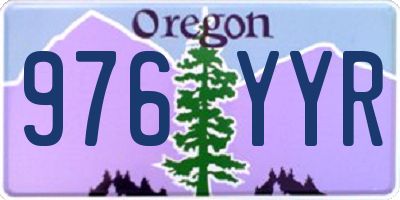 OR license plate 976YYR