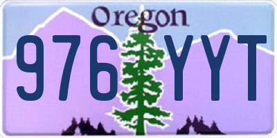 OR license plate 976YYT