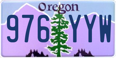 OR license plate 976YYW