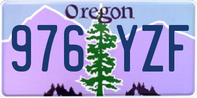 OR license plate 976YZF