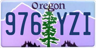OR license plate 976YZI