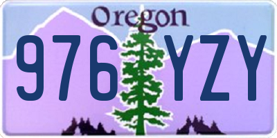 OR license plate 976YZY
