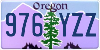 OR license plate 976YZZ